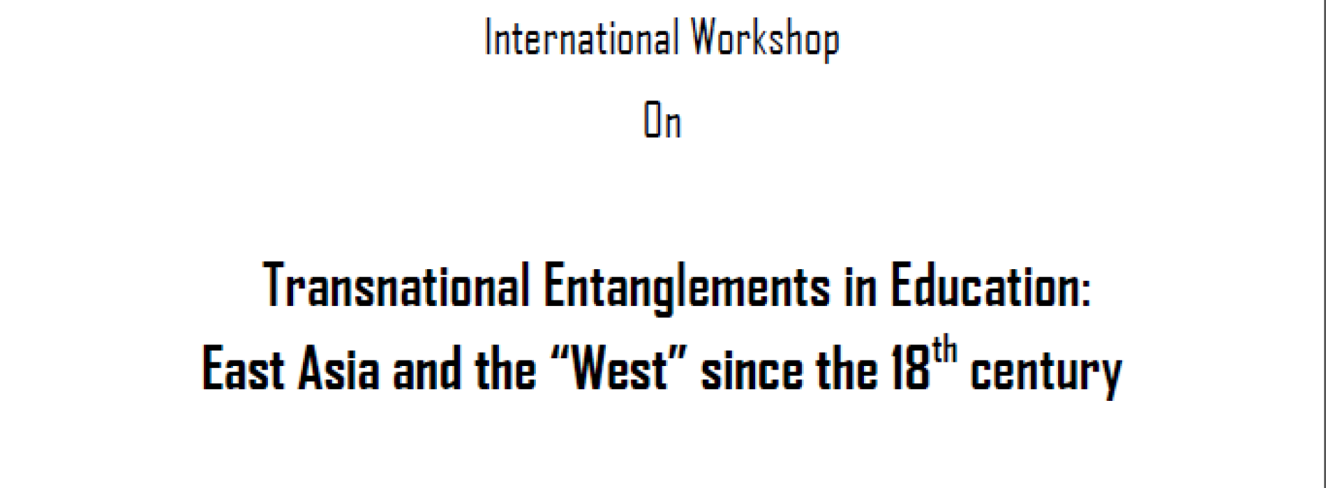 Final Program Posted for ISCHE East Asia Regional Workshop 20-21 August 2015 (Beijing, China)