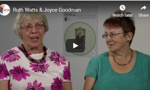 Ruth Watts and Joyce Goodman, Honorary ISCHE members
